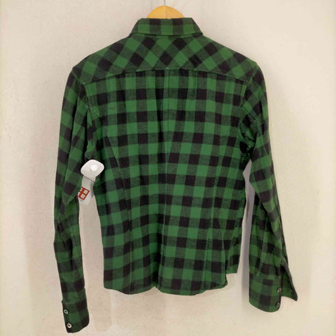 ロエン Roen スカルプリント チェック ネルシャツ メンズ JPN:44