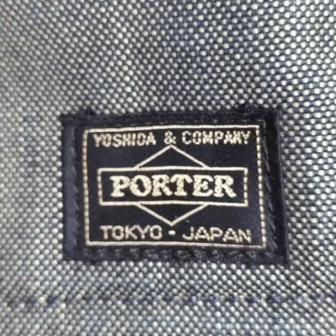 ポーター PORTER 裏キルティング インディゴデニム ショルダーバッグ メンズ