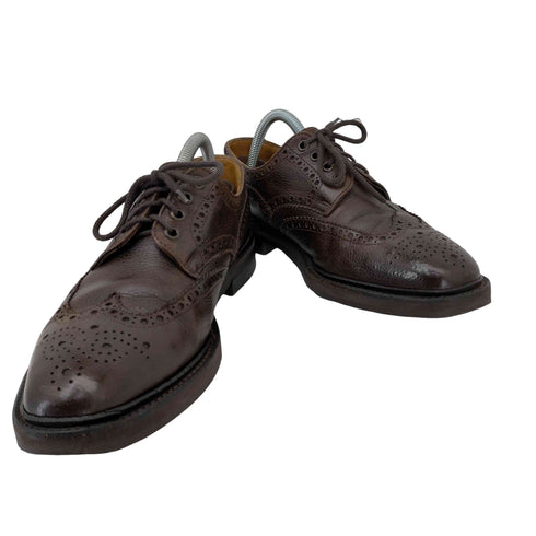 ブルックスブラザーズ BROOKS BROTHERS PEAL&CO MADE IN ENGLAND 外羽根ウィングチップシューズ メンズ UK:7.5 7 1/2 E