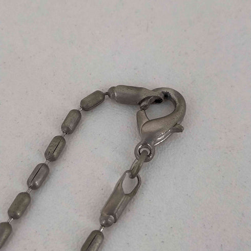 トップ925刻印 ライスチェーン スカルトップ ネックレス メンズ