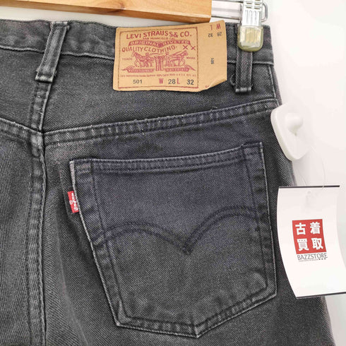 リーバイス Levis USA製 93年12月製 501 ボタンフライ ブラック デニム パンツ メンズ W28 L32