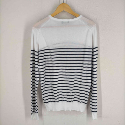 ジョンスメドレー JOHN SMEDLEY イギリス製 ボーダー 薄手 ニット メンズ import:M