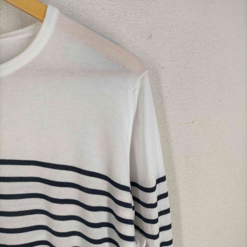 ジョンスメドレー JOHN SMEDLEY イギリス製 ボーダー 薄手 ニット メンズ import:M