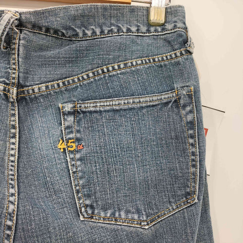 フォーティーファイブアールピーエム 45rpm 45R ヒップ 刺繍 ボタンフライ ストレート デニム パンツ メンズ US:28-29
