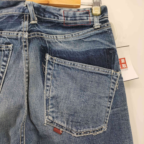BYEMRT.PARIS FRANCE リメイク加工 ボタンフライ ストレート デニム パンツ メンズ UK:30-31
