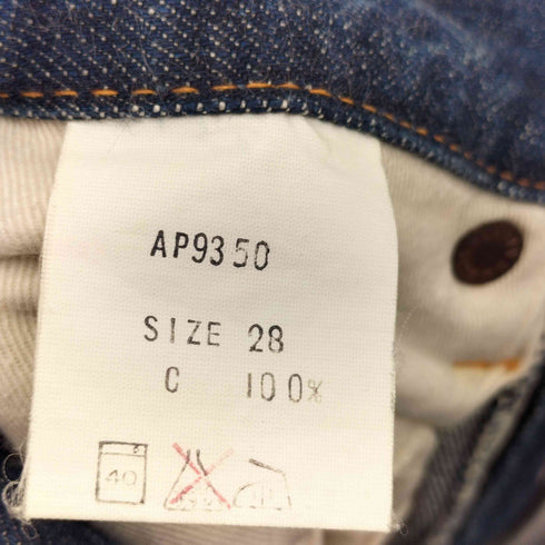 アコースティック acoustic ストレート シルエット セルヴィッジ仕様 ボタンフライ デニム パンツ メンズ US:28-29