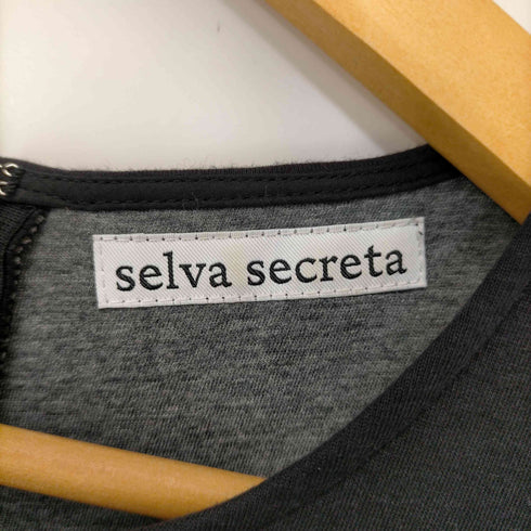 selva secreta コットンモダール アシメボンディングノースリーブワンピース レディース FREE