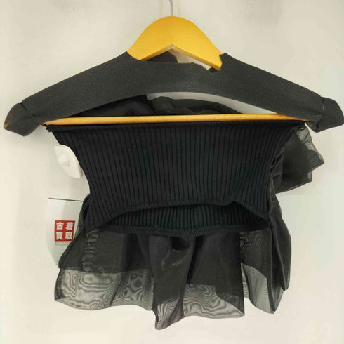 ザラ ZARA ORGANZA BANDEAU TOP レディース S