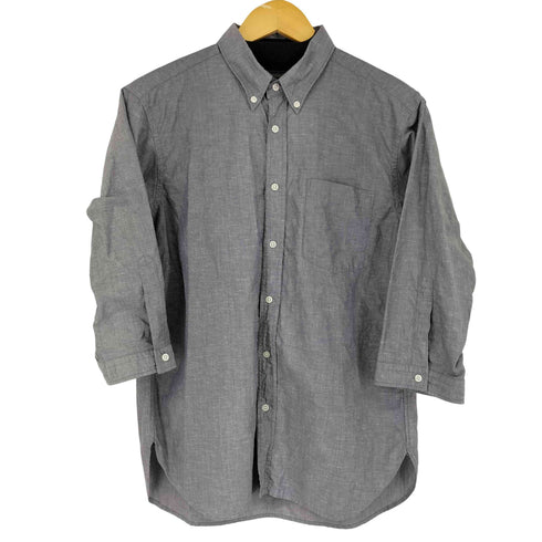 ユナイテッドアローズグリーンレーベルリラクシング UNITED ARROWS green label relaxing OLT CSM イージーリネン ボタンダウン 7分袖 シャツ メンズ JPN:S