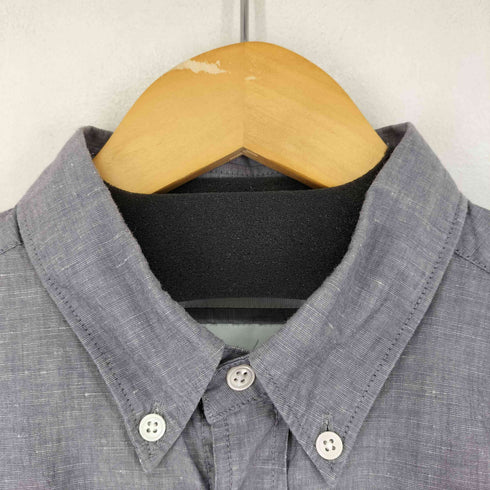 ユナイテッドアローズグリーンレーベルリラクシング UNITED ARROWS green label relaxing OLT CSM イージーリネン ボタンダウン 7分袖 シャツ メンズ JPN:S