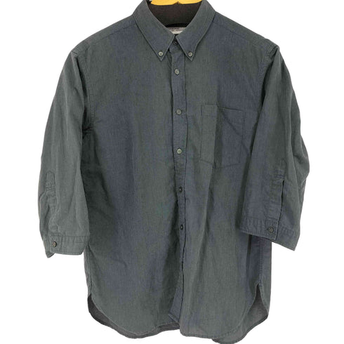 ユナイテッドアローズグリーンレーベルリラクシング UNITED ARROWS green label relaxing OLT CSM イージーリネン ボタンダウン 7分袖 シャツ メンズ JPN:S