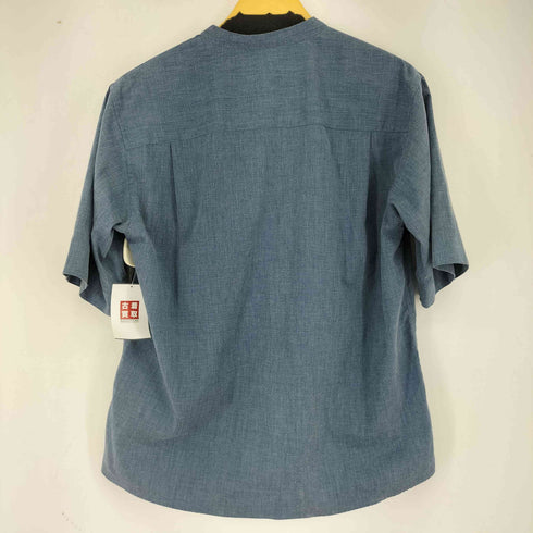 ユナイテッドアローズグリーンレーベルリラクシング UNITED ARROWS green label relaxing ノーカラー S/S シャツ メンズ JPN:S