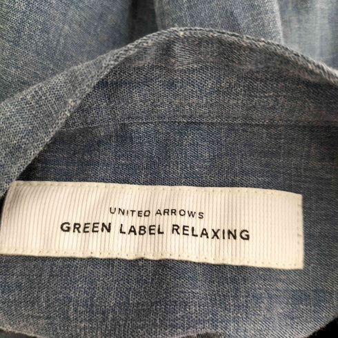 ユナイテッドアローズグリーンレーベルリラクシング UNITED ARROWS green label relaxing ノーカラー S/S シャツ メンズ JPN:S