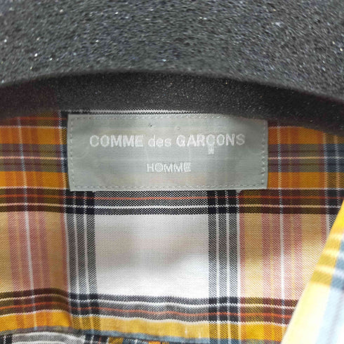 コムデギャルソンオム COMME des GARCONS HOMME 田中期 田中オム チェックシャツ 長袖 ワンポケット メンズ