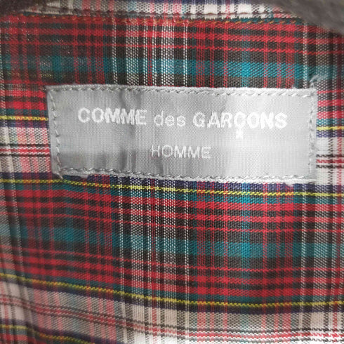 コムデギャルソンオム COMME des GARCONS HOMME 田中期 田中オム チェックシャツ 長袖 ワンポケット メンズ