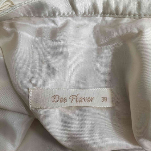 DEE FLAVOR 花柄刺繍 プリーツスカート レディース 38