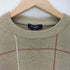 バーバリーロンドン BURBERRY LONDON チェック柄リネンニット メンズ import:L