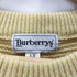 バーバリーズ BURBERRYS ラムウール ケーブル編み クルーネックニット メンズ LY