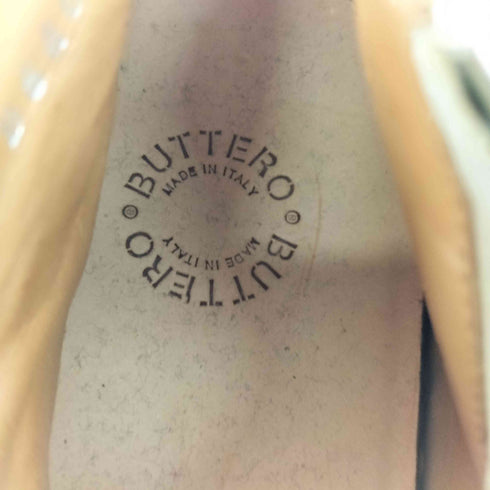 ブッテロ BUTTERO サイドジップ フリンジ スエードシューズ レディース 39