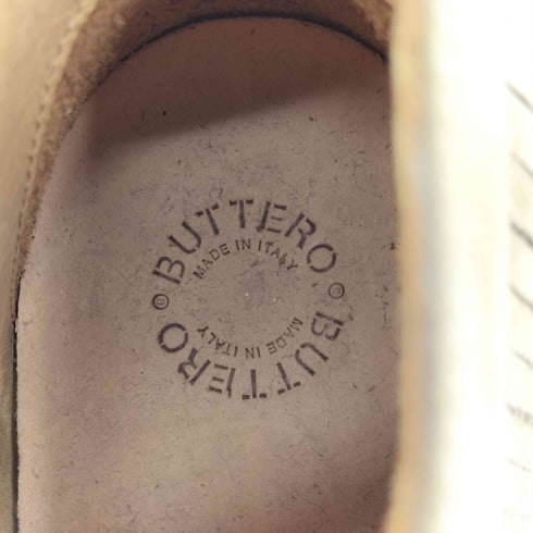 ブッテロ BUTTERO サイドジップ フリンジ スエードシューズ レディース 37