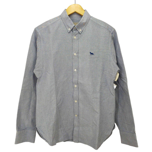 メゾンキツネ MAISON KITSUNE イタリア製フロント刺繍B/Dシャツ メンズ 40