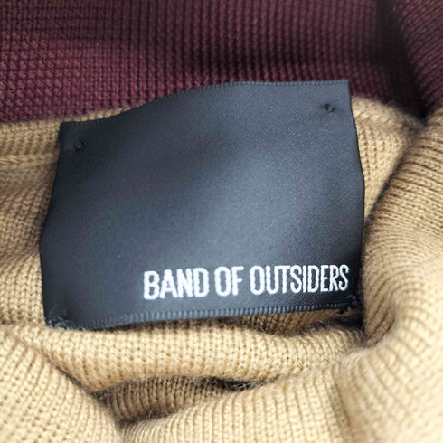 バンドオブアウトサイダーズ BAND OF OUTSIDERS 素材切替タートルネックニット メンズ import:M