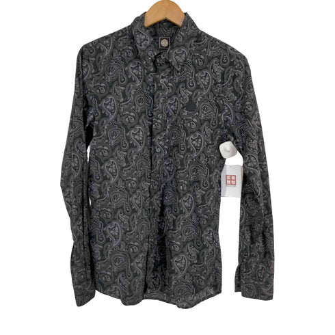プリティーグリーン Pretty Green SLIM FIT ペイズリーシャツ メンズ JPN:2