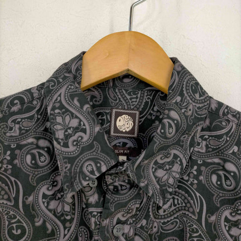 プリティーグリーン Pretty Green SLIM FIT ペイズリーシャツ メンズ JPN:2
