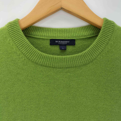 バーバリーロンドン BURBERRY LONDON ロゴ刺繍クルーネックニット メンズ import:L