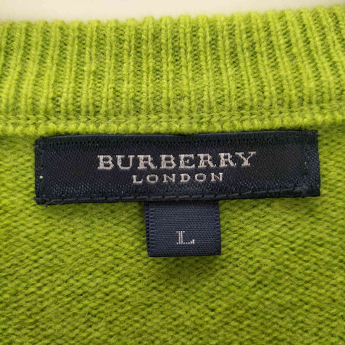 バーバリーロンドン BURBERRY LONDON ロゴ刺繍クルーネックニット メンズ import:L