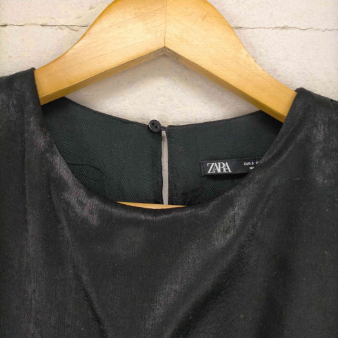 ザラ ZARA サテンボリュームワンピース レディース JPN:S