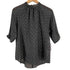 ユナイテッドアローズグリーンレーベルリラクシング UNITED ARROWS green label relaxing シアーネック フリル ショートスリーブ ブラウス - マシンウォッシャブル レディース