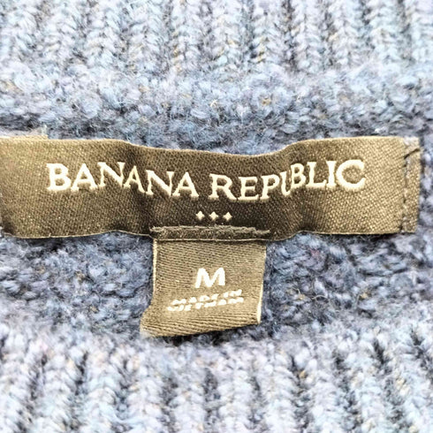 バナナリパブリック BANANA REPUBLIC コットン リブ モックネック ニット メンズ JPN:M