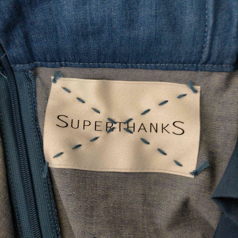 スーパーサンクス SUPERTHANKS 裾切替 デニムスカート レディース JPN:S