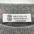ブルネロクチネリ BRUNELLO CUCINELL ガゼット付 カシミヤクルーネックニット メンズ 50