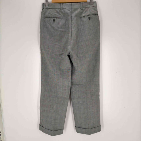 ブルックスブラザーズ BROOKS BROTHERS ウール グレンプラッド プレーンフロントワ イドフィット トラウザーズ メンズ 30