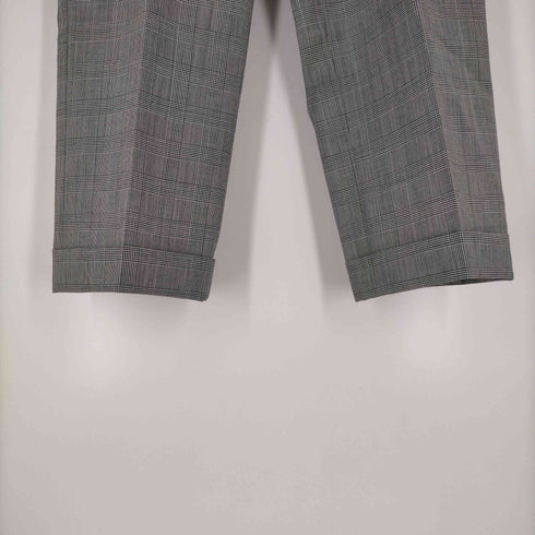 ブルックスブラザーズ BROOKS BROTHERS ウール グレンプラッド プレーンフロントワ イドフィット トラウザーズ メンズ 30
