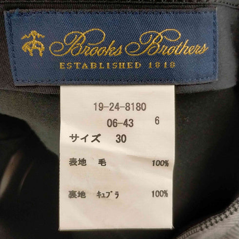 ブルックスブラザーズ BROOKS BROTHERS ウール グレンプラッド プレーンフロントワ イドフィット トラウザーズ メンズ 30