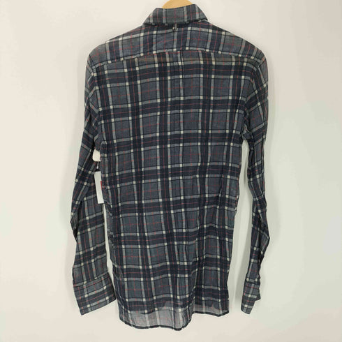 アレッサンドロデラクア Alessandro dellAcqua チェック柄BDシャツ メンズ EUR:48