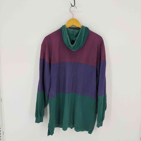 ランズエンド LANDS END 90S バイカラーコットンライトフーディー メンズ import:XL