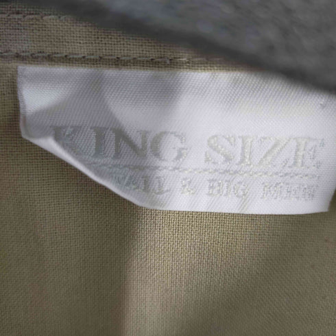 KING SIZE 異素材切替コットンポロシャツ 楊柳 メンズ 3XL
