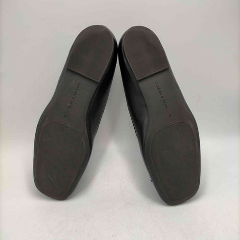 チャールズキース CHARLES & KEITH ロゴ チャーム バレエ パンプス レディース JPN:39