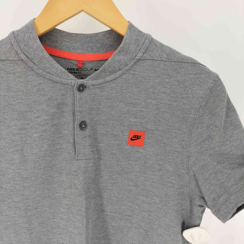 ナイキゴルフ NIKE GOLF ロゴワッペン ノーカラー ポロ シャツ メンズ import:S