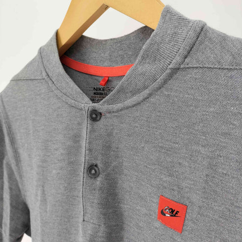 ナイキゴルフ NIKE GOLF ロゴワッペン ノーカラー ポロ シャツ メンズ import:S