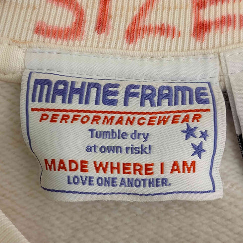 ラッドラウンジ RADD LOUNGE MAHNE FRAME 21nfun NAKE CREW SWEAT ペイント加工 メンズ import:XL