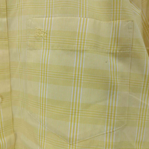 バーバリーロンドン BURBERRY LONDON チェック柄 ポケットロゴ刺繍シャツ メンズ import:M