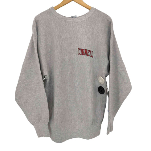 チャンピオン Champion 90S MADE IN USA 刺繍タグCORNELL 両面ラバープリント REVERSE WEAVE クルーネックスウェット メンズ import:XL