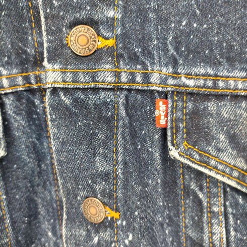 リーバイス Levis 80S MADE IN USA 70507-0229 ギャラクティックウォッシュデニムジャケット 4TH 濃紺 メンズ import:M
