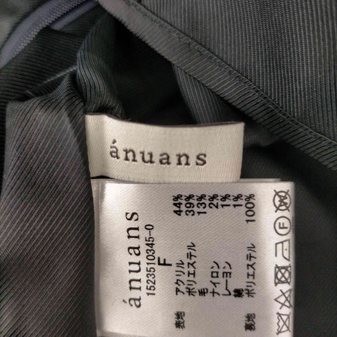 アニュアンス anuans ケープデザインツイードペプラムブラウス レディース FREE