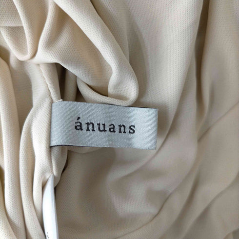 アニュアンス anuans プリーツドッキングニットワンピース レディース JPN:M